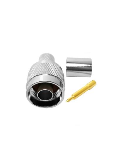 N ERKEK LMR400-RG8 SIKMALI CRIMP RF KONNEKTÖR