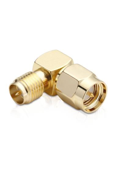 SMA ERKEK SMA DİŞİ RP 90 DERECE L TİPİ ADAPTÖR RF KONNEKTÖR