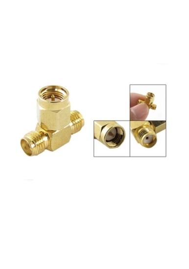 SMA ERKEK - DİŞİ - DİŞİ T ÇEVİRİCİ ADAPTÖR RF KONNEKTÖR