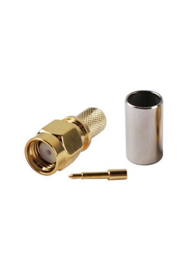 SMA ERKEK LMR240 KABLO TİPİ SIKMALI RF KONNEKTÖR