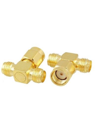SMA ERKEK RP - DİŞİ RP - DİŞİ RP T RF KONNEKTÖR ADAPTÖR