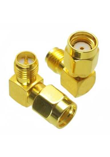 SMA ERKEK RP - SMA DİŞİ RP 90 DERECE ADAPTÖR RF KONNEKTÖR